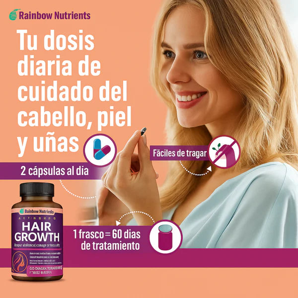 Suplemento Fortalecedor Capilar Premium – Crecimiento & Fuerza desde la Raíz