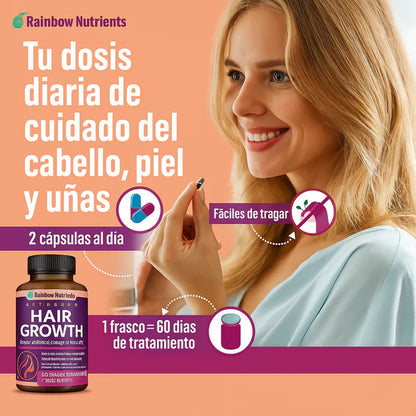 Suplemento Fortalecedor Capilar Premium – Crecimiento & Fuerza desde la Raíz